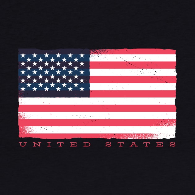US Flag American Stars and Stipes USA by Popculture Tee Collection